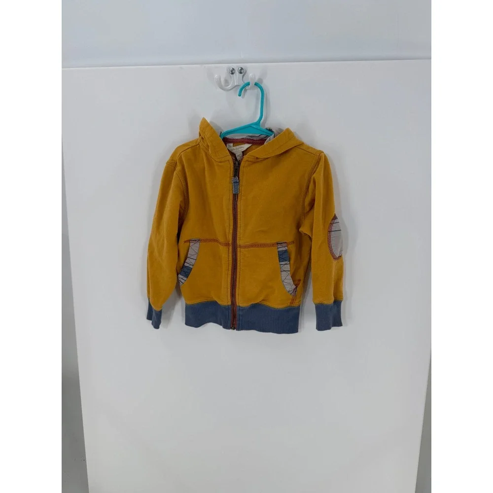 Matilda Jane Joanna Gaines Kids Mustard Yellow Zip Up Hoodie Sweatshirt Size 2/4